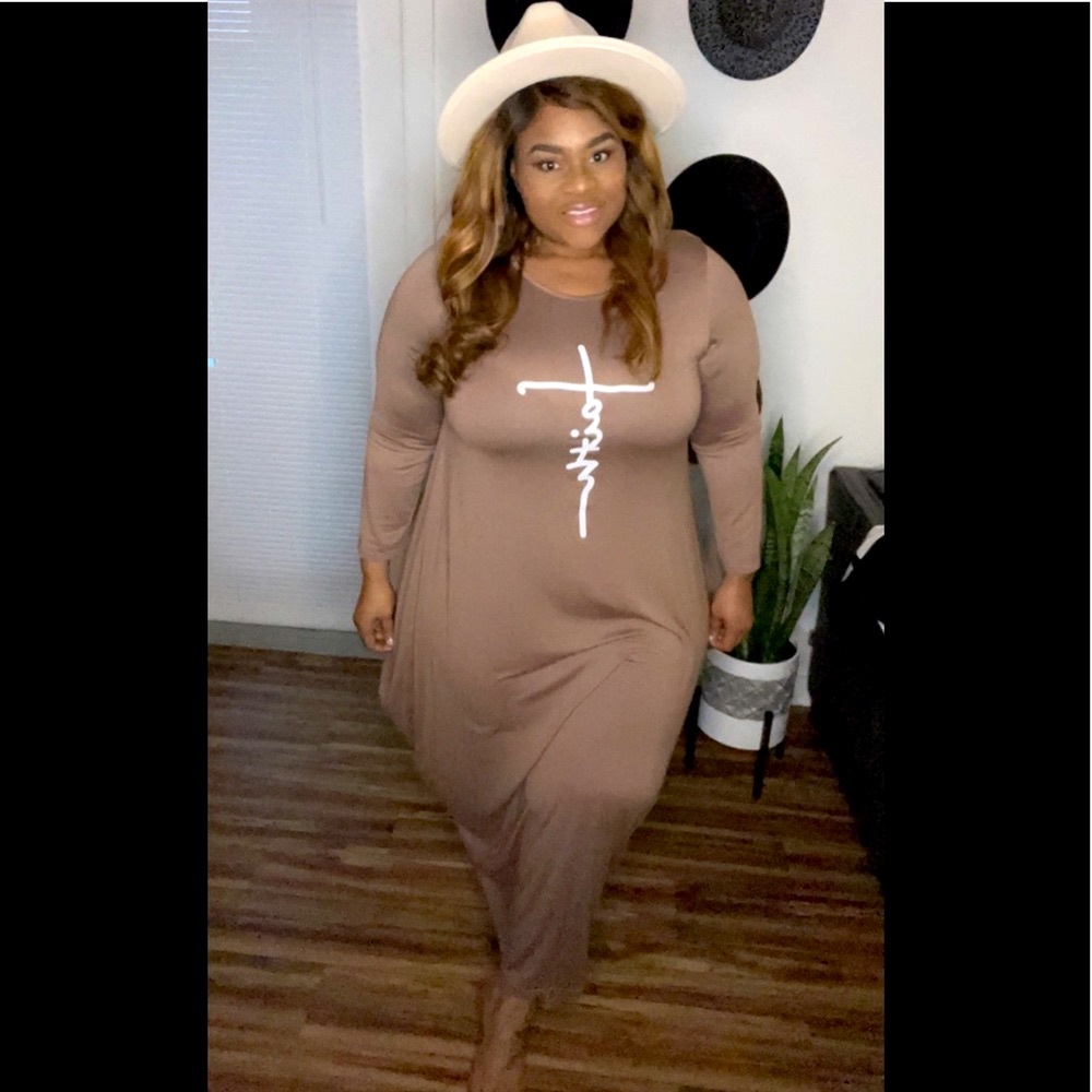 Mocha “Faith Dress”